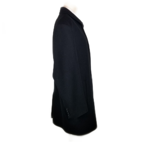 Michael Kors Men Coat Sz 46R Black Button Wool - Picture 5 of 7